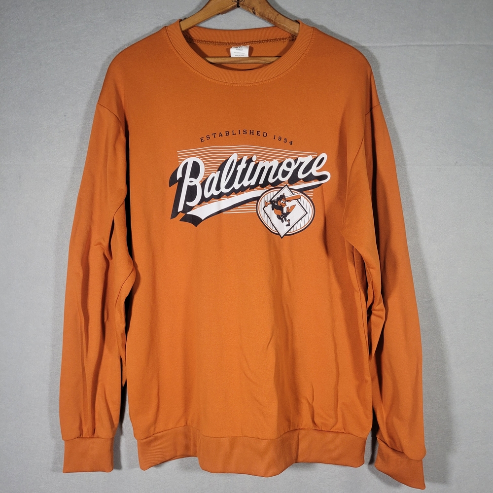 Baltimore Orioles SGA 9/22/2024 BDA Crewneck Long Sleeve Shirt Adult Medium